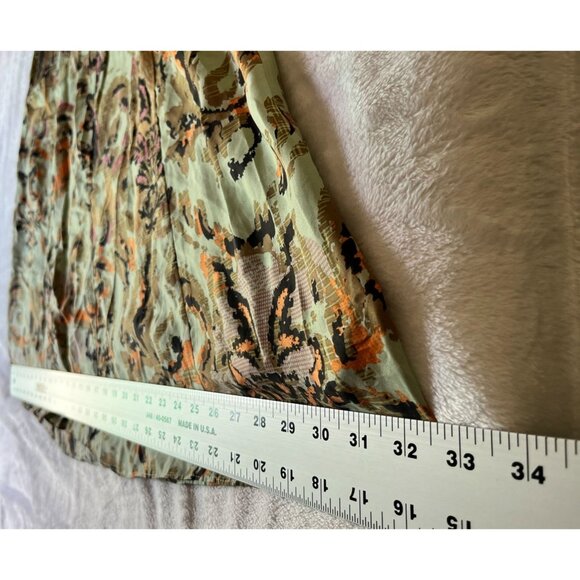 Sundance Womens 100% Silk Floral A-Line Dress Size 6 Multicolor Cap Sleeve Lined - Picture 9 of 14